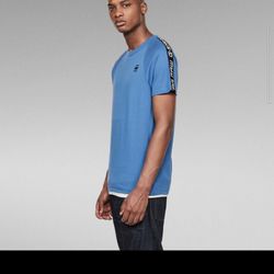 G-Star Raw Satur New Raglan T-Shirt Size M Therman Blue 