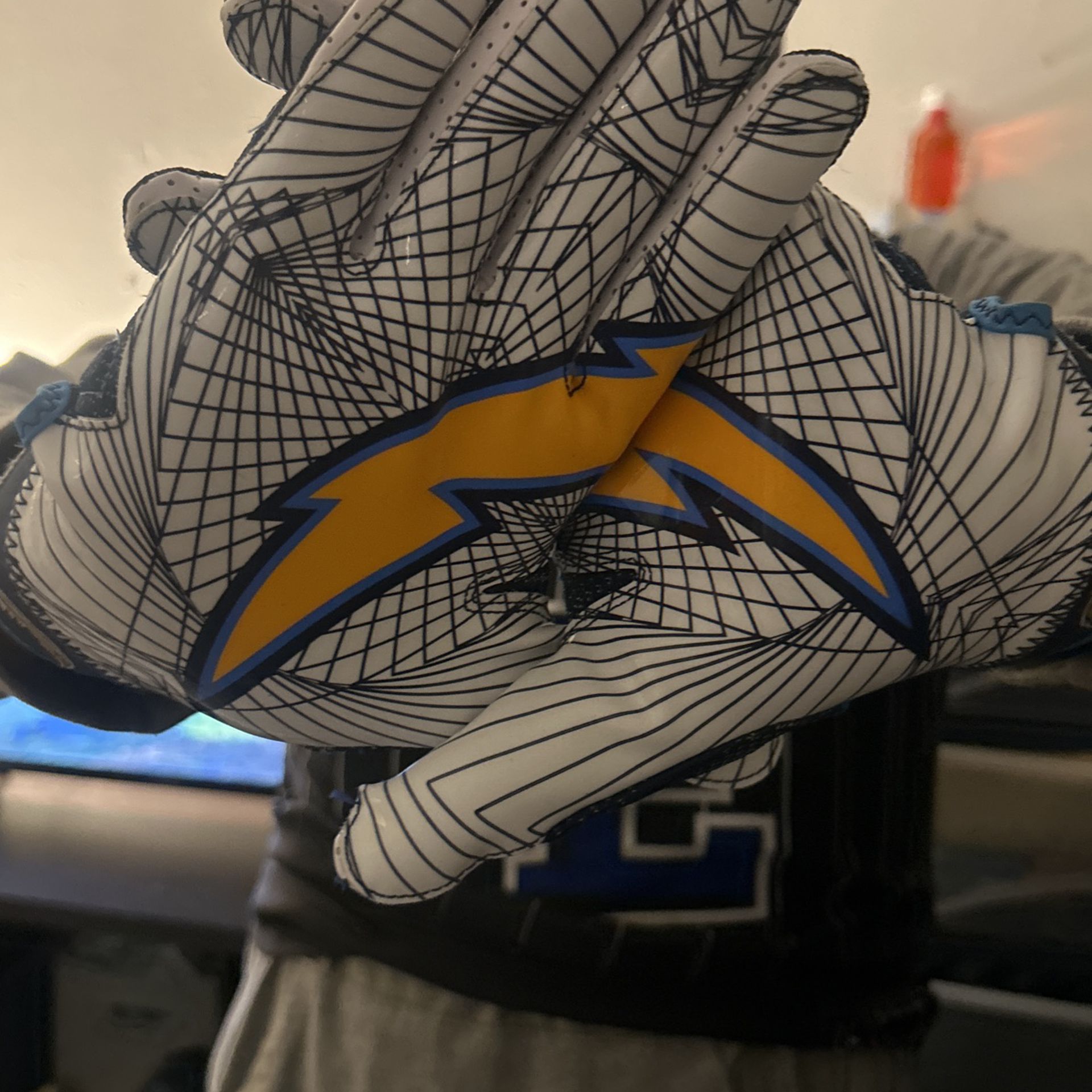 NFL Charger Gloves From Former NFL Player That Played 