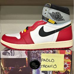Air Jordan 1 x Union LA Black Toe sz 8.5