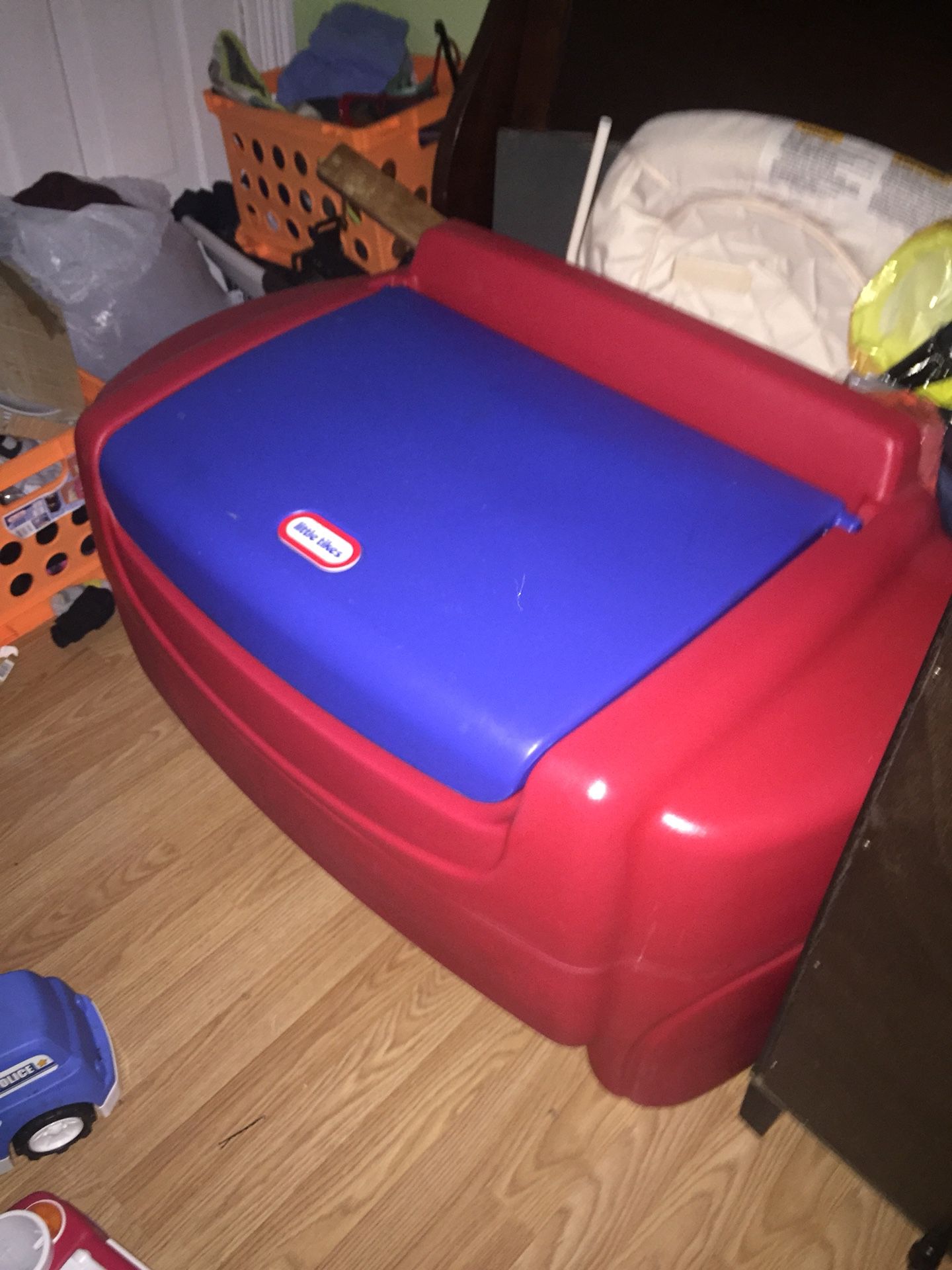 Kids toys and high chair and crib mattress ect