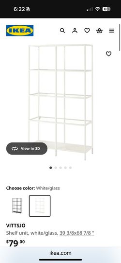 White Glass Shelves