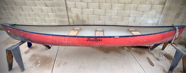 EasyRider Ouzel 15’8” Royalex Canoe – 3 Seats – Great Condition