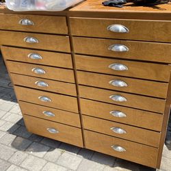 All Wood Chest Of Drawers Storage MCM