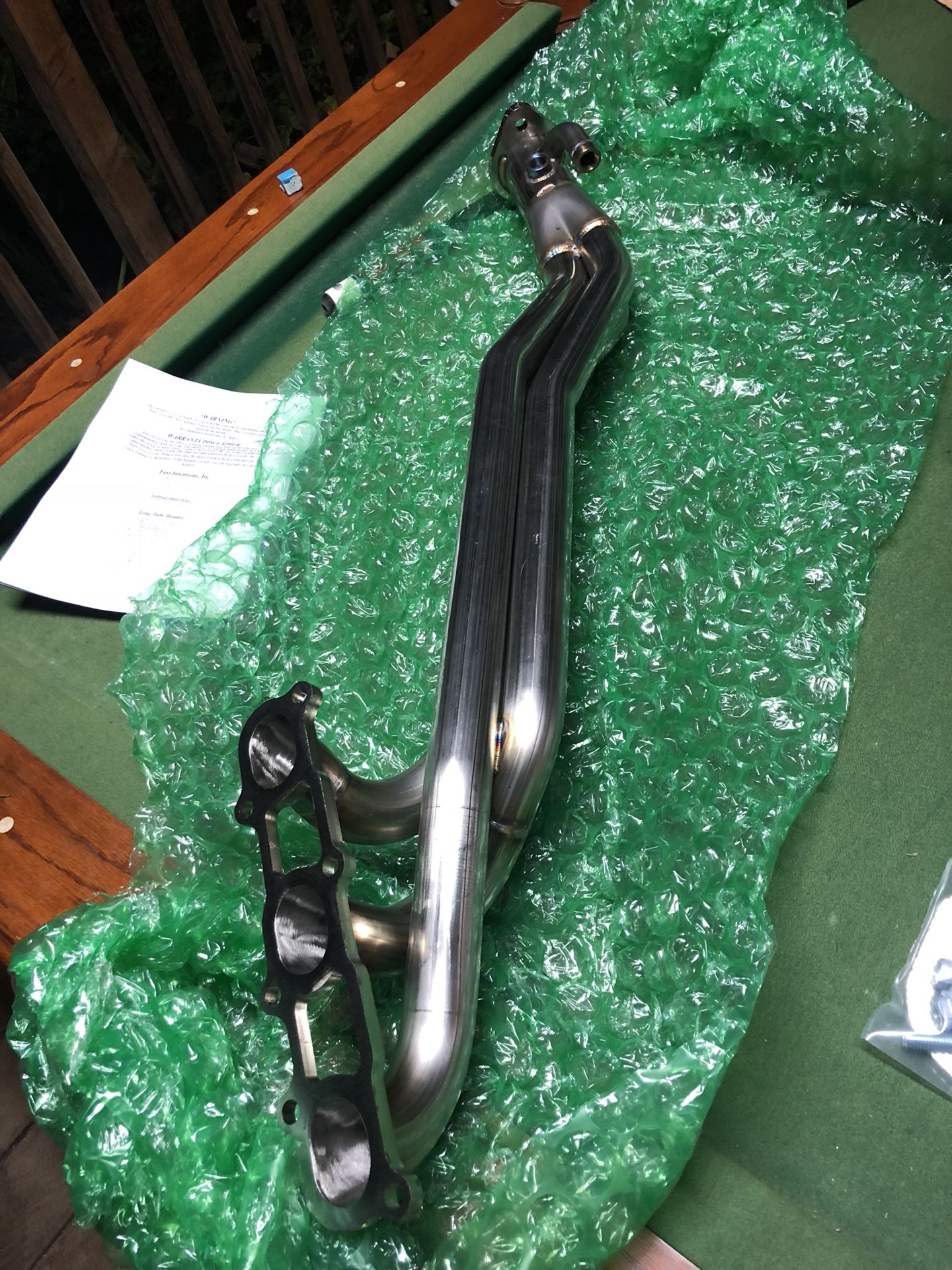 Nissan 370Z long tube headers FI