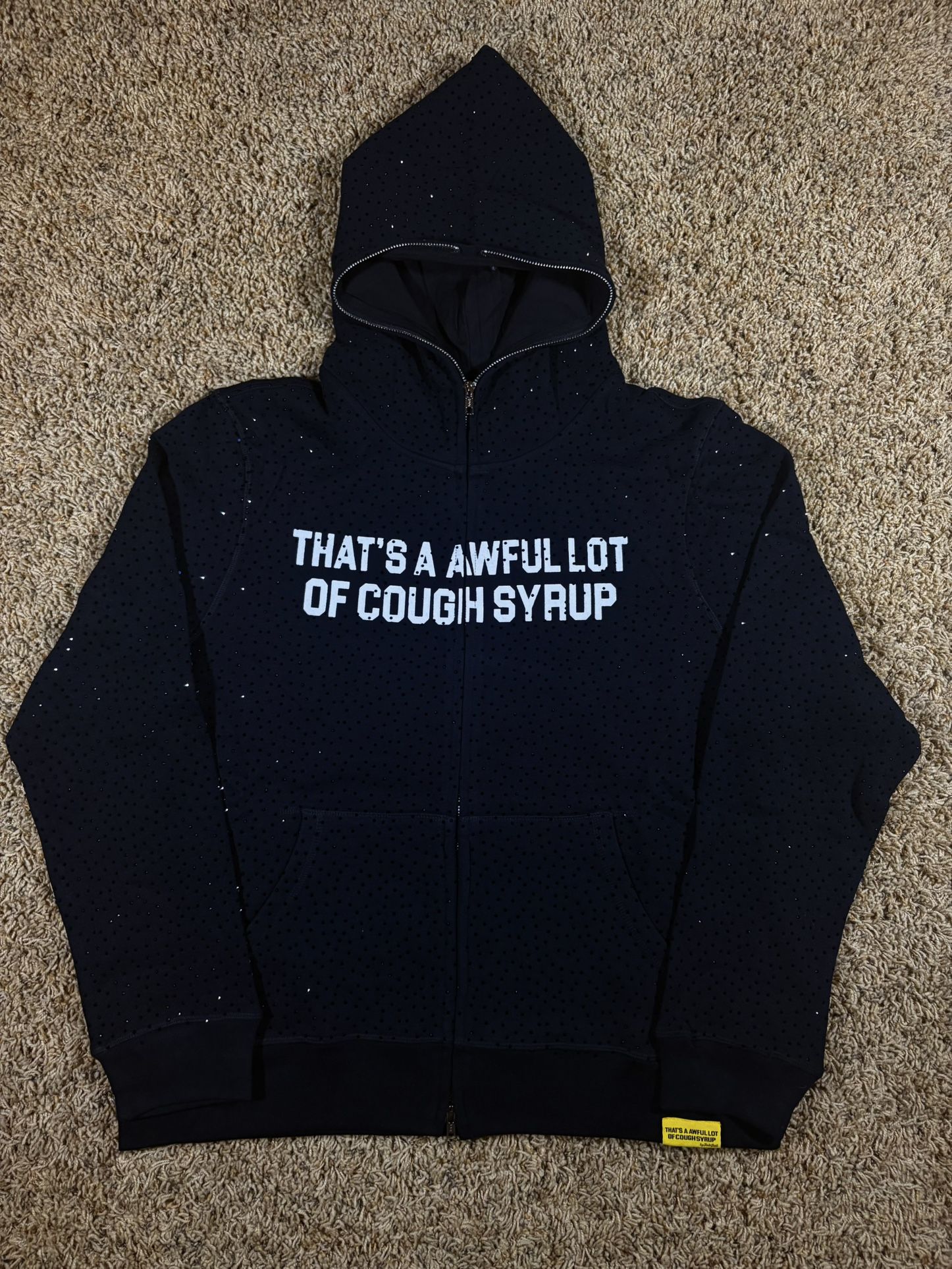 *New W/ Tags* Cough Syrup "VVS BLACK" Hoodie