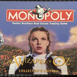 Vintage 1998 Wizard Of Oz Monopoly Board Game