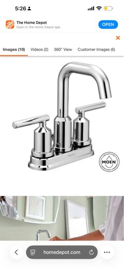 Gibson 4 in. Centerset 2-Handle High-Arc Bathroom Faucet with Pop-Up Assembly in Chrome