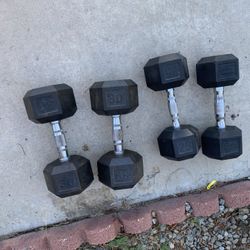 Nice Dumbbells 30 And 25 Lbs Available 