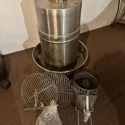 Smoker Grill With Charcoal Holder