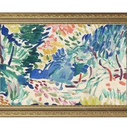 Gold Framed Matisse abstract print 36"X48"
