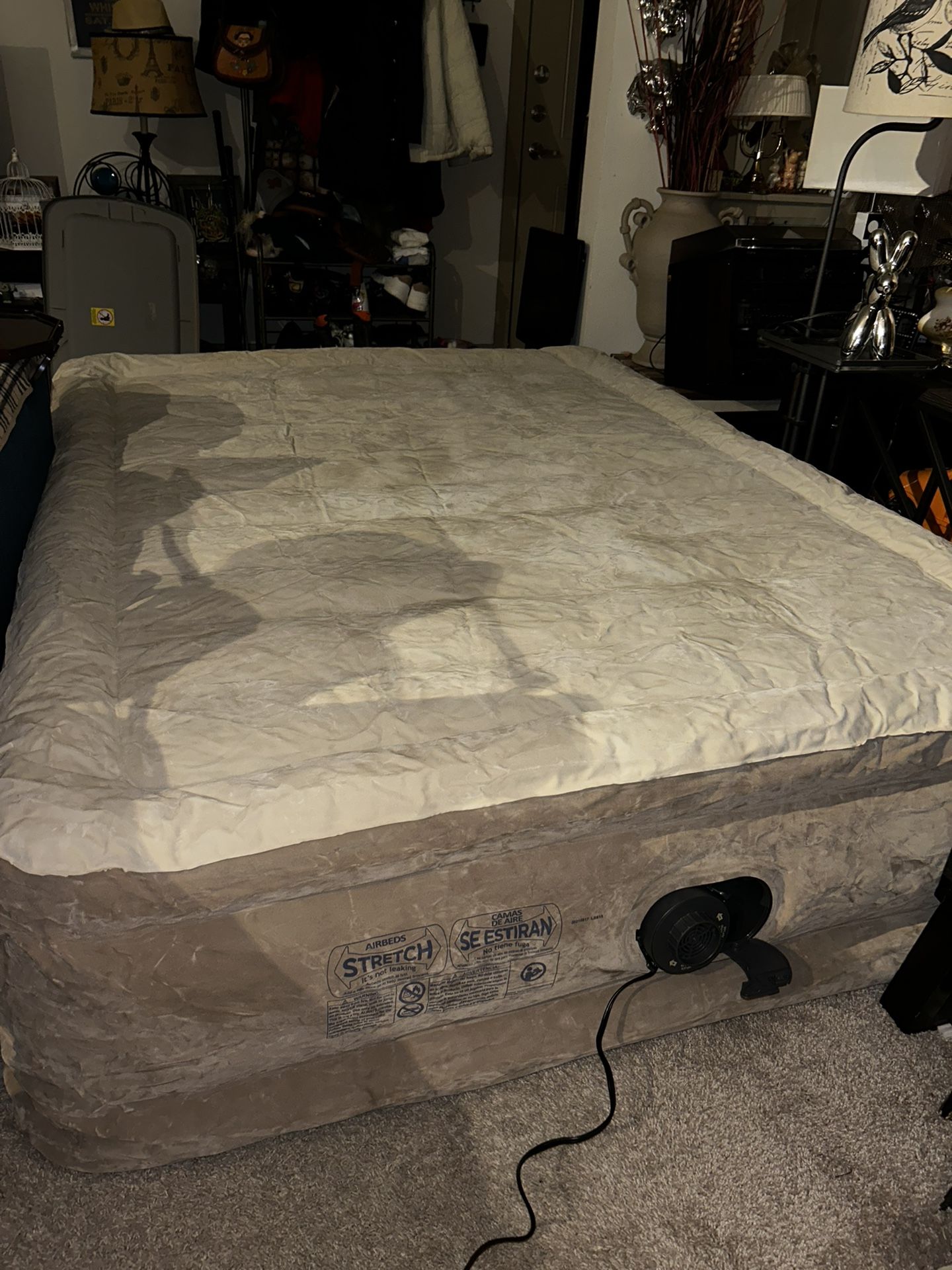 Intex Air Mattress Queen Size + Storage Bin