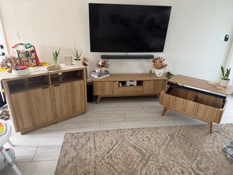 TV stand, coffee table, buffet table