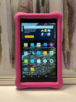 Amazon Fire HD 8 8th Gen 8” Black Tablet 32GB w/ Pink Case - $35