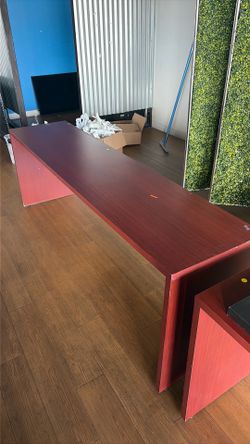 Long Cherry Wood Table