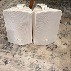 Set Of 2 Klipsch C525TSW Outdoor Environmental Passive Speakers