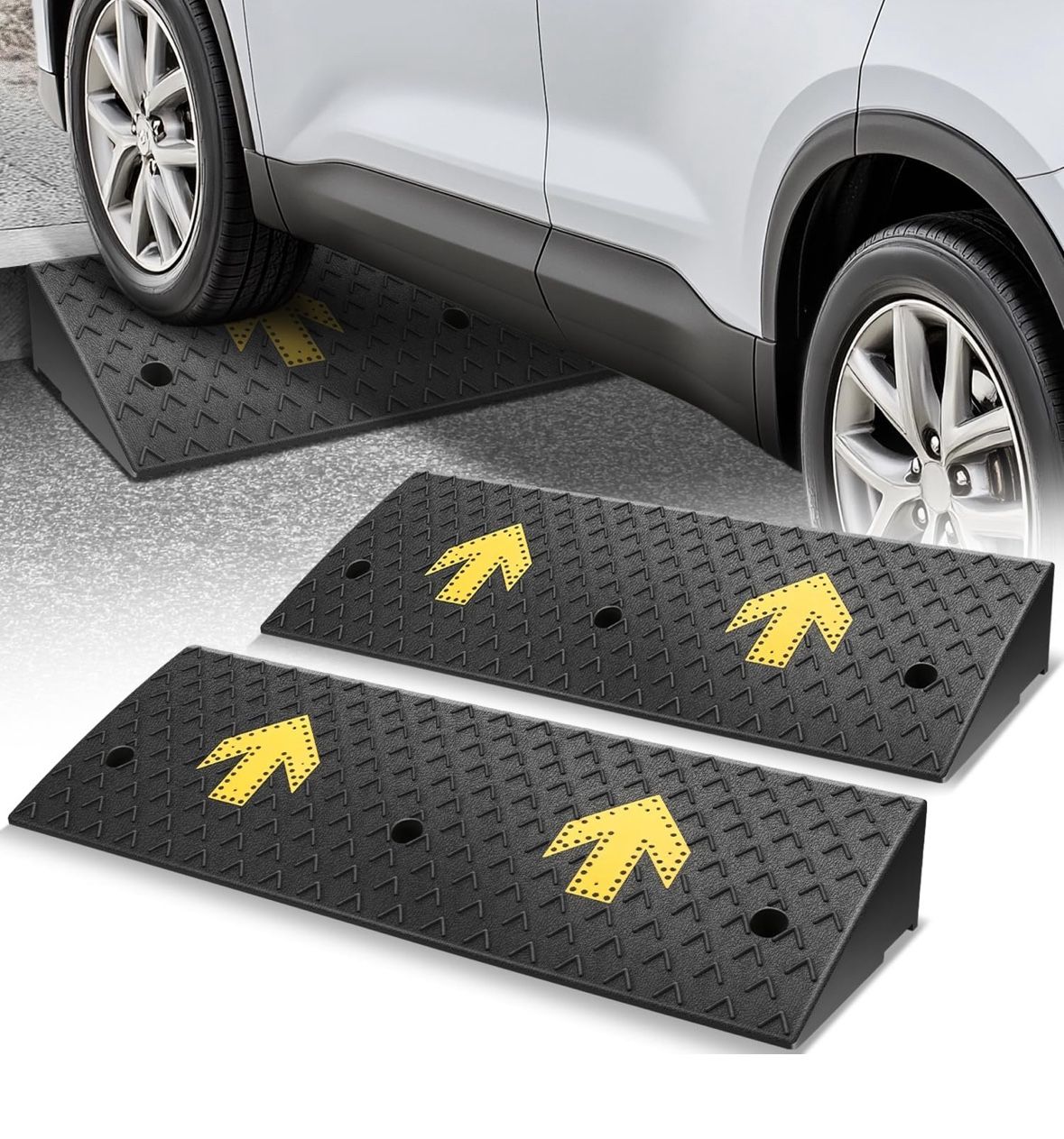 Fast Ramp Arrow Auto Dynasty Rubber Curb Ramps, 5.5