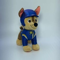 Paw Patrol Chase Plush Stuffed Animal Movie Edition Blue Uniform
