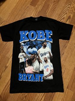 Kobe Bryant LA Dodgers Tee Black Small new no tags