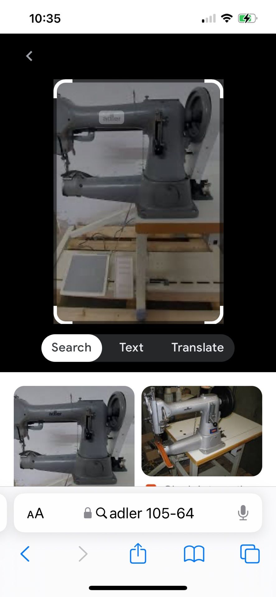 Adler, 105-64, Long Arm Leather Sewing Machine