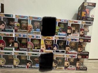 Funko Pop Collection – Anime, DC Comics, Marvel, Soccer, Stranger Things. Has exclusives.