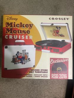 Mickey Mouse Cruiser - Portable Record Player