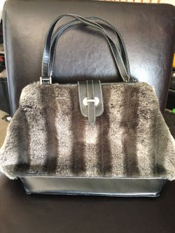Really cute faux fur purse brand new