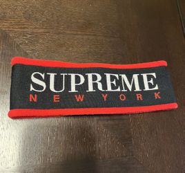 Supreme - Fleece Headband (FW16) - Black/Red - Used