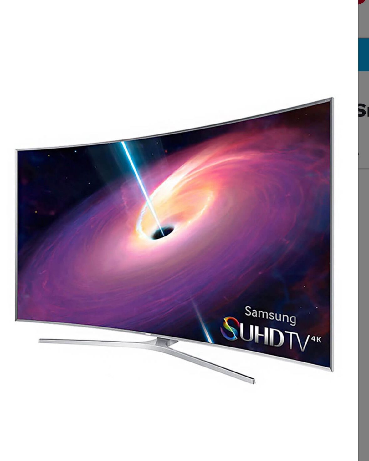 Samsung 55”curved UN55K6250 Full HD Crystal Smart HDTV.