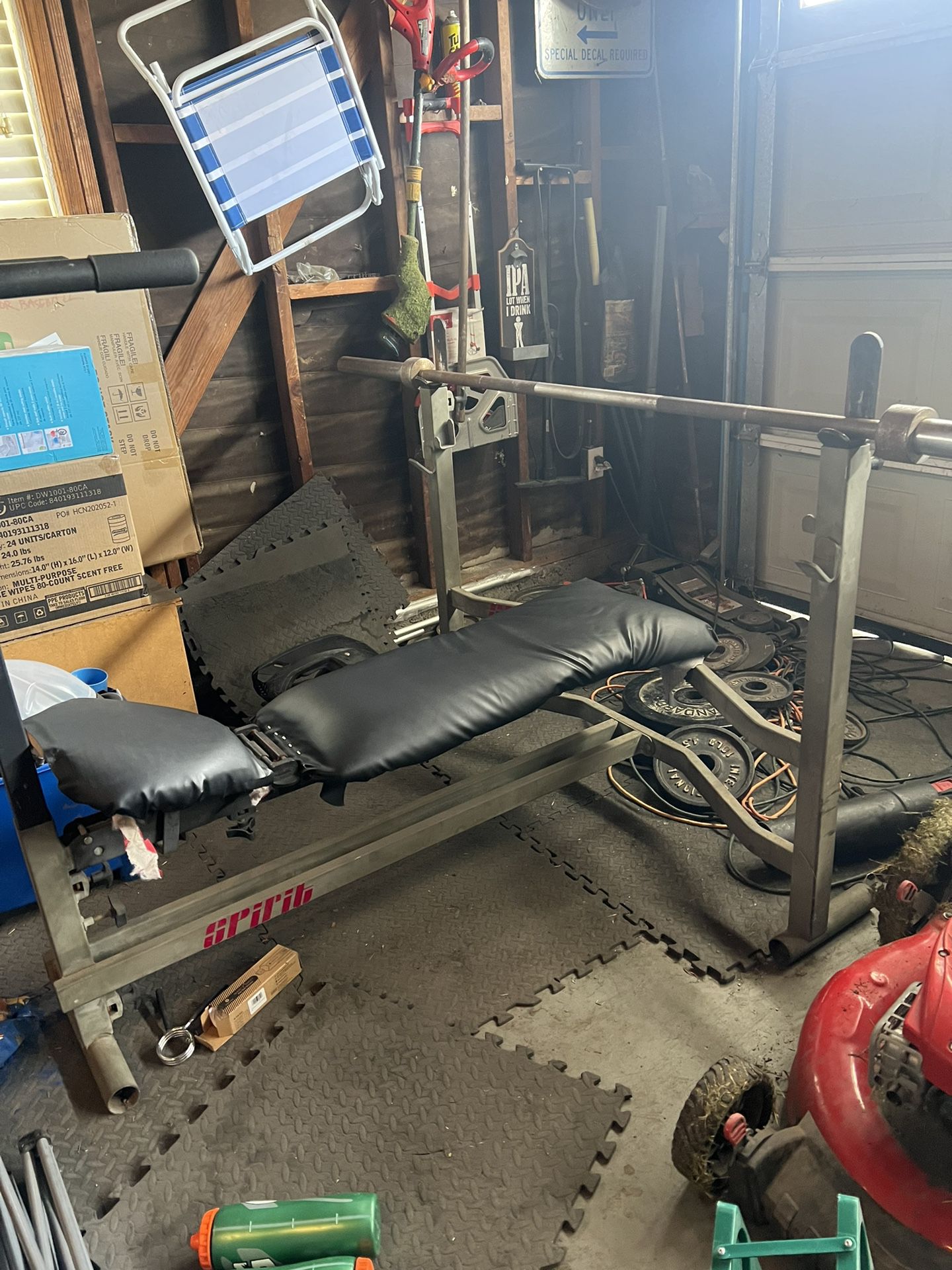 Weight Bench And Treadmill