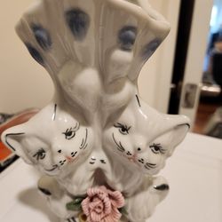 Vintage Cat Vase