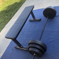 100lb Weight Set & Bench 
