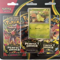 CHIKORITA 3 PACK BLISTER