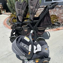 Infant Car Seat And Double Stroller