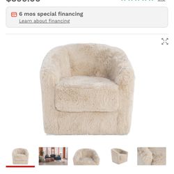 Fuzzy Swivel Chair