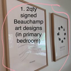 Framed Pilgrim & Homestead Art Prints By Beauchamp 