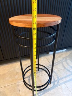 Wood and metal Side table