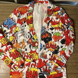 Stand Out Comic book suit tie and pants size M