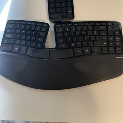 Microsoft Sculpt Ergonomic Keyboard + Separate Number Pad 