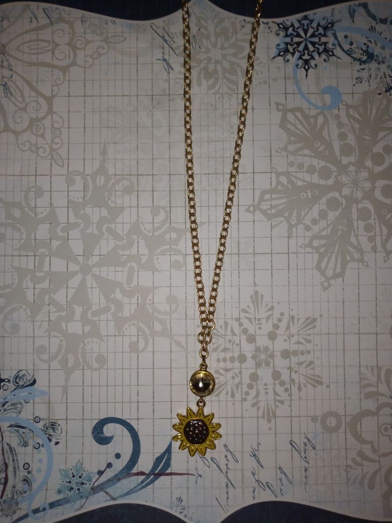 Sunflower necklace