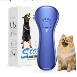 Dog Barking Control Devices, Rechargeable Ultrasonic, Deterrent up to 16.4 Ft Safe for Human & Dogs New
