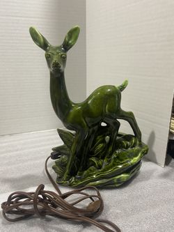  Vintage Ceramic Mid Century Modern TV Lamp Planter By Maddox & Lane Co. USA 