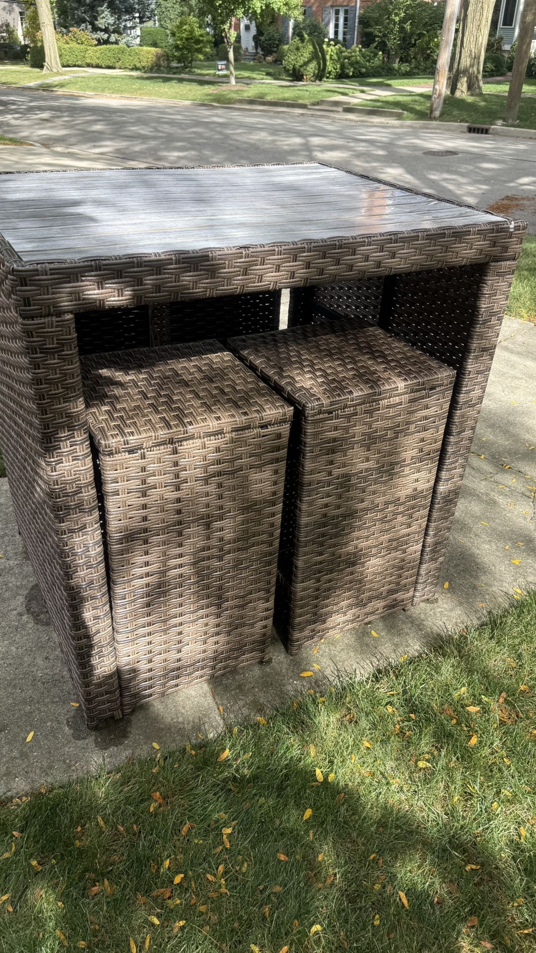 Outdoor Table with 4 Stools $150 OBO