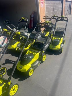Ryobi lawn mowers Tool only no battery or charger included. Come pick out the one you like  $100