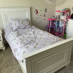 Twin Trundle Bed With Matching Night Stand