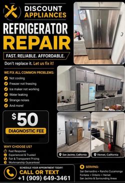 🔥ISSUES WITH YOUR REFRIGERATOR? BOOK APPOINTMENT NOW🔥