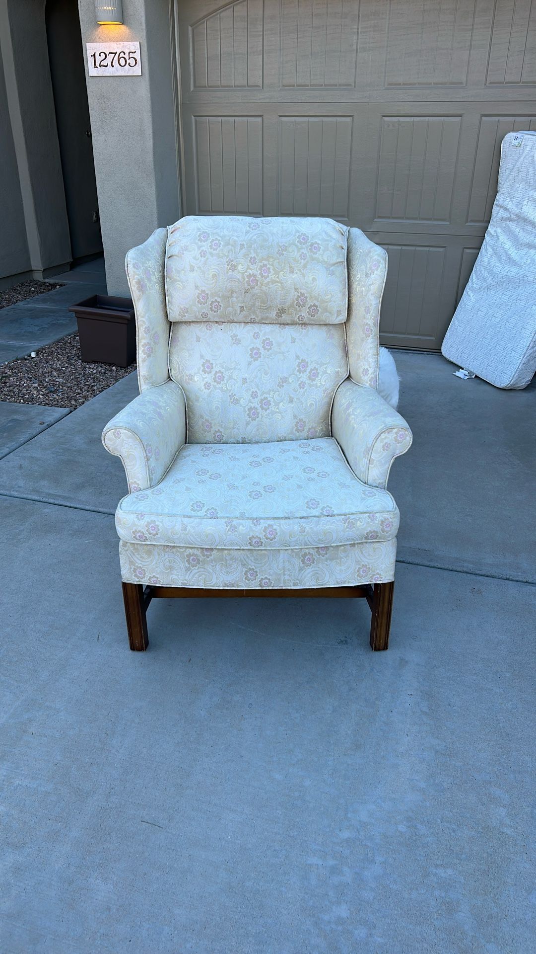 vintage wing chairs 