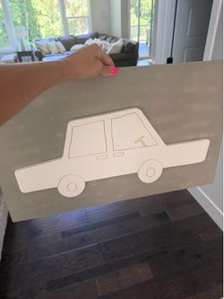 Pottery barn kids car sign