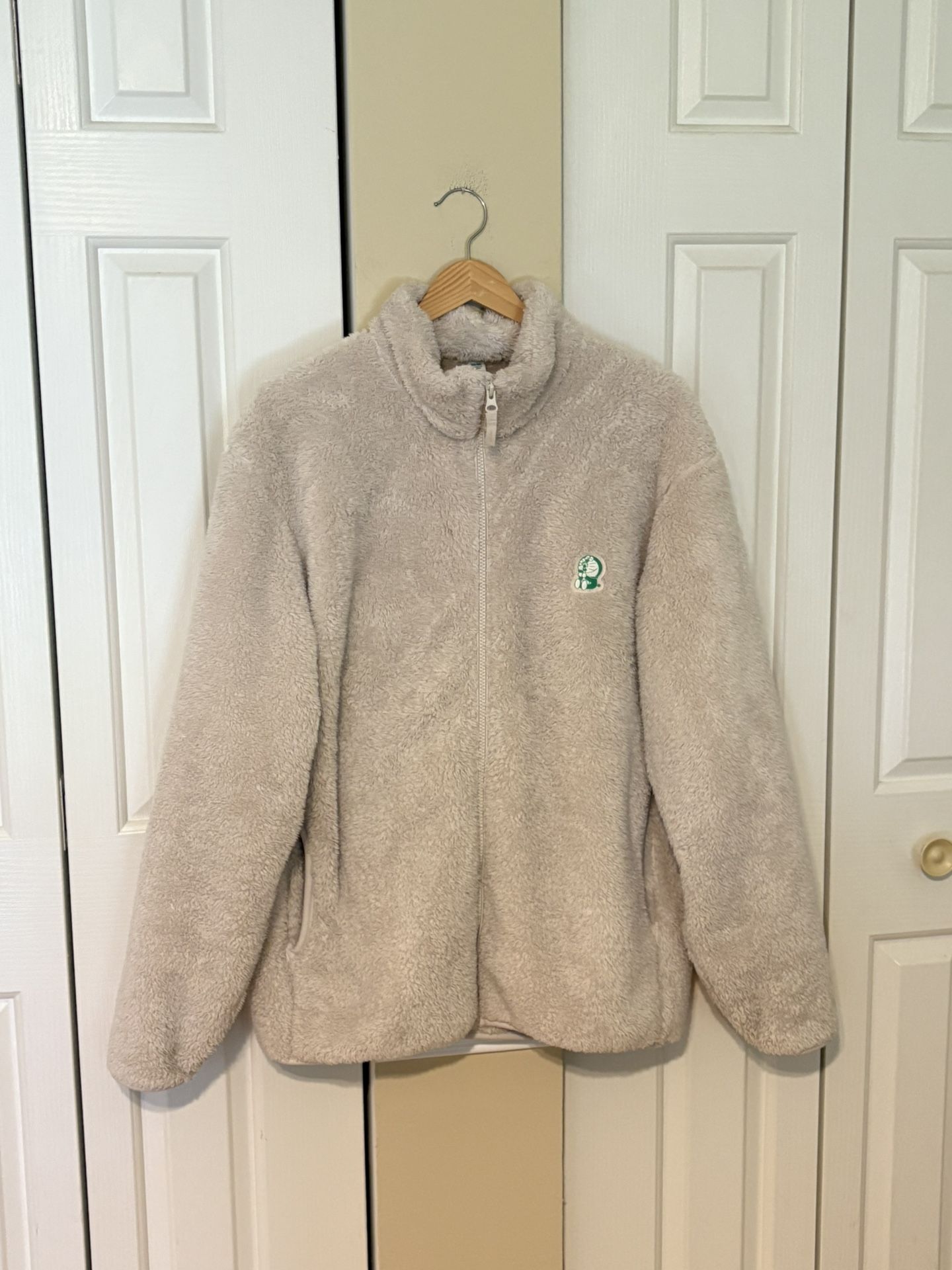 Uniqlo X Doraemon, Men’s Fluffy Jacket, Beige, Size L