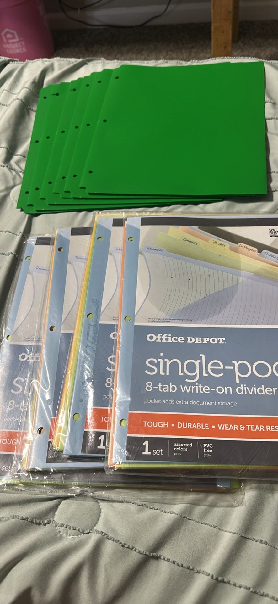 Office Depot 8 Tab Dividers And Folders