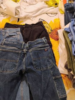 Assorted men's shorts and jeans
